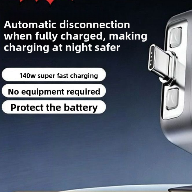 Self Detaching AI Recognition Fast Charger with Auto Power Off