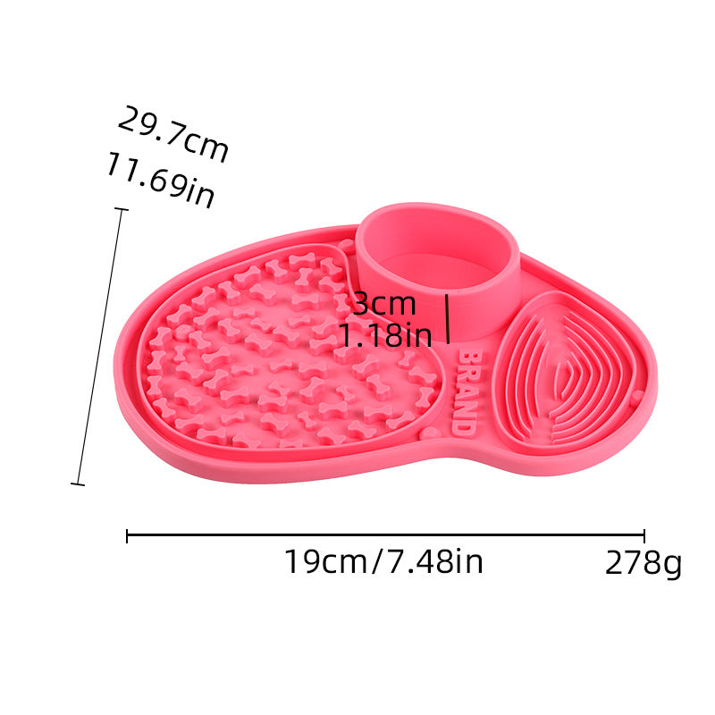 Silicone Pet Licking Mat Slow Feeder